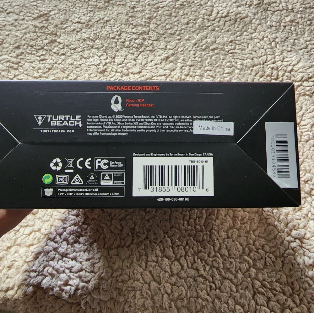 Turtle Beach Recon 70 Red/Black Gaming Headset Nintendo Switch New